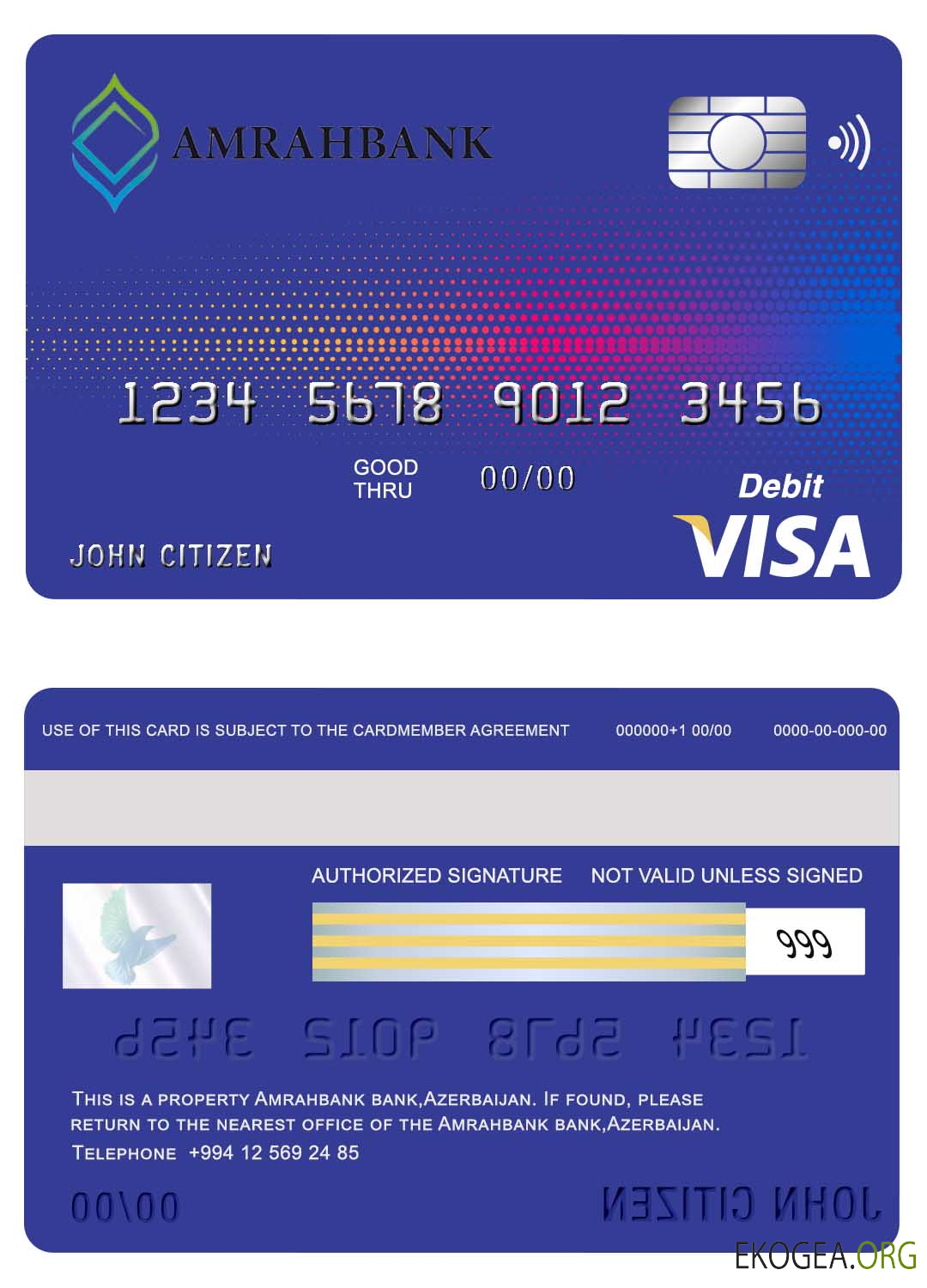Carte visa Azerbaïdjan Amrahbank